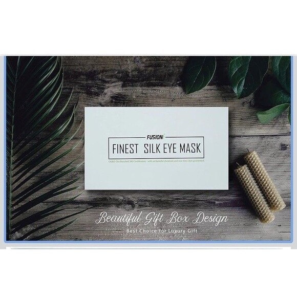 100% Mulberry Silk Eye Mask Sleeping Blocks Light Helps Dry Eyes Natural Fiber - Picture 2 of 5